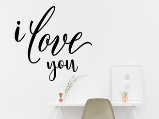 I Love You Decal Sticker Wall Door Paint Wood Metal Decals