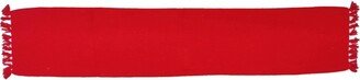 90 x 20 Cotton Textured Table Runner Red