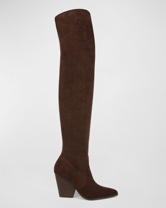 Lalita Suede Over-The-Knee Boots