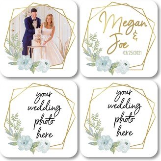 Wedding Photo Session Coasters, Christmas Custom Gift, Bride & Groom