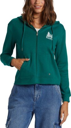 Juniors' Bring the Good Vibe Zip-Up Sweatshirt