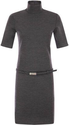 HALLE - Stretch wool dress