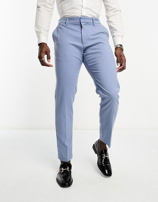 slim suit pants in light blue