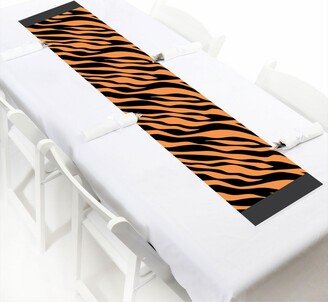Big Dot Of Happiness Tiger Print - Petite Jungle Party Paper Table Runner - 12 x 60 inches