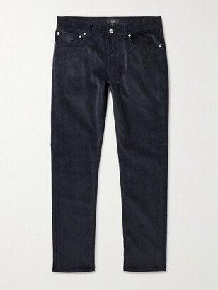 Slim-Fit Cotton-Blend Corduroy Trousers