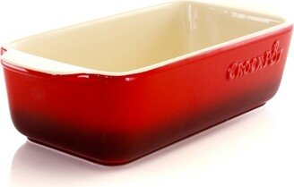 Artisan 1.25 Quart Rectangle Stoneware Bake Pan in Red