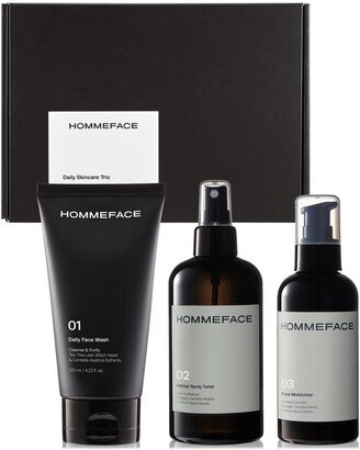 Hommeface Men's 3-Step Daily Skincare Trio Gift Set