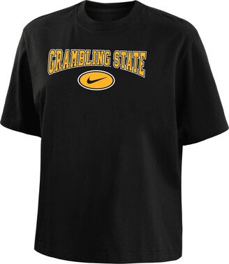 Grambling State Women's College Boxy T-Shirt in Black