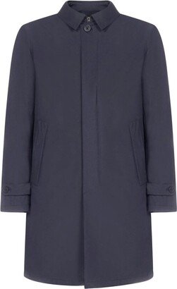 Mid-Length Buttoned Trench Coat