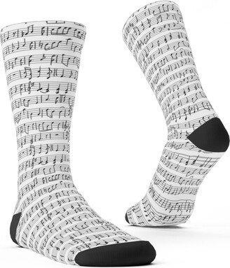 Socks: Music - Favorite Subject Custom Socks, Black