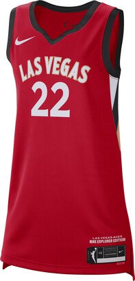 A'ja Wilson Aces Explorer Edition Women's Dri-FIT WNBA Victory Jersey in Red