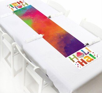 Big Dot Of Happiness Holi Hai - Petite Festival of Colors Party Paper Table Runner - 12 x 60 inches