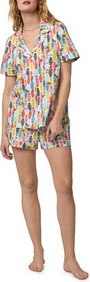 Print Organic Cotton Jersey Short Pajamas