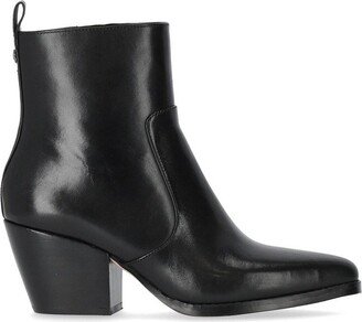 Michael Zip-Up Pointed Toe Boots