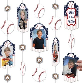 Big Dot Of Happiness Batter Up Baseball Baby Shower or Birthday Party Vertical Photo Garland 35 Pc