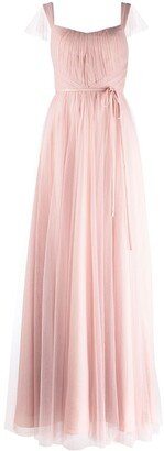 Frascati cap-sleeve bridesmaid gown