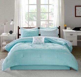 Devynn Embroidered Comforter Set with Bed Sheets