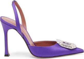 Camelia 105MM Satin Slingback Pumps