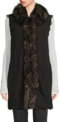 Faux Fur Reversible Vest