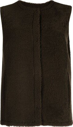 Round-Neck Shearling Gilet