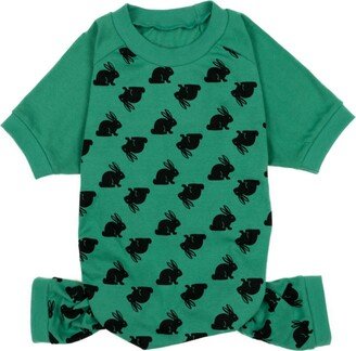 Leveret Dog Cotton Pajama Bunny Green