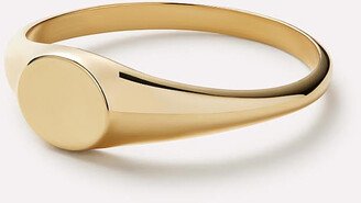 Gold Band Ring - Gold Signet Ring