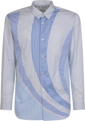 Striped Button-Up Shirt-AB