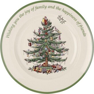 Christmas Tree Round Sentiment Plate