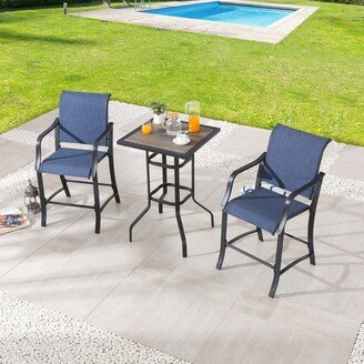 Patio Festival 2-Person Bar Height Dining Set