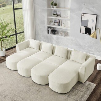 TONWIN U Shape Sectional Sofa including Two Single Seat