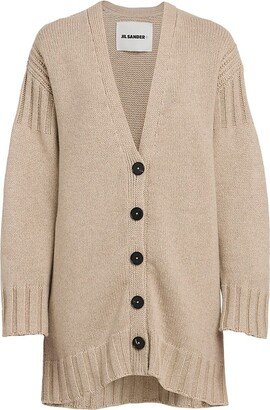 Cashmere Rib-Knit Cardigan