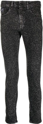 Glitter-Detail Skinny-Cut Jeans