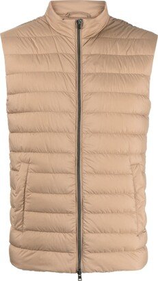 Padded Zip-Up Gilet-AA