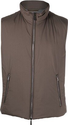 Zip-Up Padded Gilet-AI