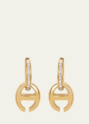 Klaasp Yellow Gold Earrings with Diamonds