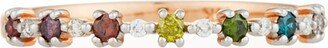 Stevie Wren 14k Multicolor Diamond Flowerette Stacking Ring, Size 6.5