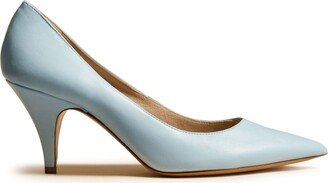 The River 75mm leather pumps