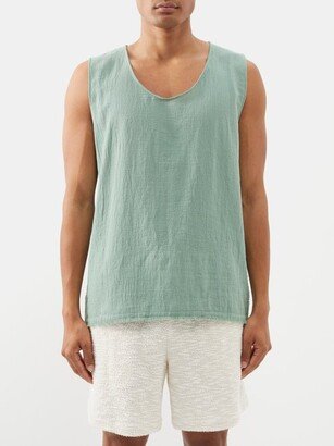 Kiibok Scoop-neck Cotton-gauze Tank Top