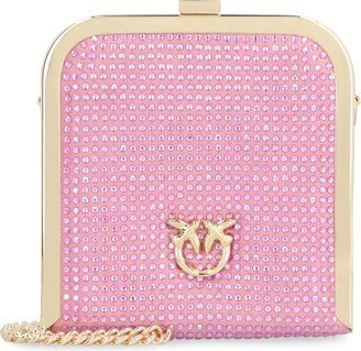 Box Rhinestone Embellished Mini Bag