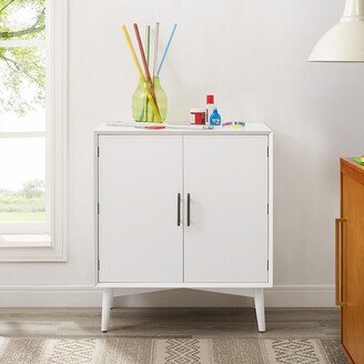 Crosley Furniture Landon Bar Cabinet In White - 31.75W x 19D x 36H