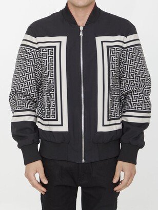 Reversible Monogram bomber jacket-AB