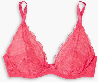 Bernie Leavers lace and tulle underwired bra