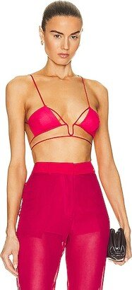 Angular U-wire Bra in Fuchsia