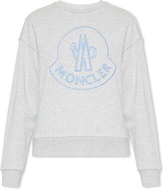 Logo Embroidered Crewneck Sweatshirt-AH