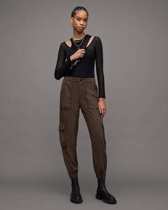 Frieda Tencel Tapered Cargo Pants