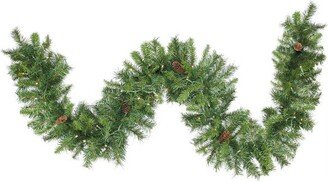 Northlight 50' x 12 Pre-Lit Pine Artificial Christmas Garland - Warm White LED Lights