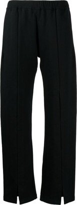 Slit-Detail High-Waisted Trousers