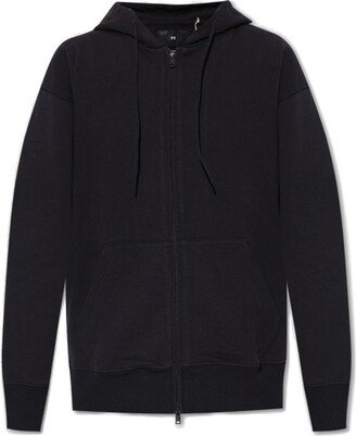 Zip-Up Drawstring Hoodie-AE