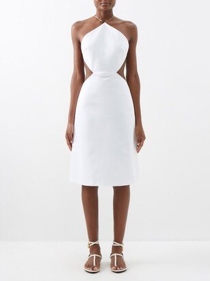 Cutout Cotton-blend Midi Dress