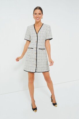 Pomander Place White Tweed Josephine Dress